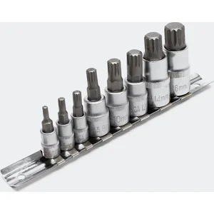 WILTEC Jeu de douilles XZN Denture multiple 8 Pièces M4 - M16 - 30204 pas cher
