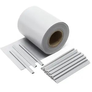 WILTEC 35m Gris Brise-vue Rouleau Pare-vent PVC Occultation Clôture Protection visuelle Jardin 20 clips - 51493 pas cher