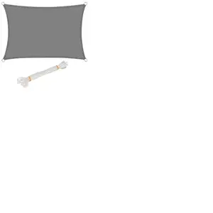 WOLTU Voile d’ombrage rectangulaire en HDPE,protection contre le soleil avec protection UV pour jardin,terrasse ou camping,5x7m pas cher