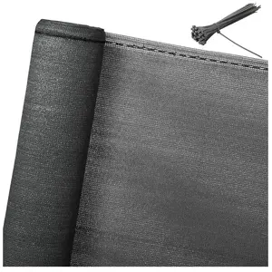 WOLTU Brise vue renfoncé pour balcon, Protection contre le vent, le soleil, la poussière, 1 x 6m, Anthracite pas cher