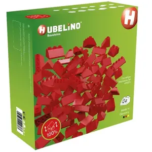 Hubelino Circuit de billes de construction Jeu de tuiles 124 pièces pas cher