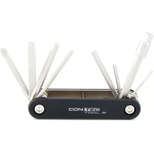 Merkloos / Sans marque Contec Multitool 9 Functies Opvouwbaar Zwart pas cher