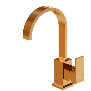 Steinberg 135 - Wastafelkraan met waste, rose goud 135 1501 RG