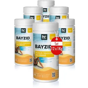 pH Plus Granulé   BAYZID® - 12 x 1 kg pour Augmenter Le pH de l’Eau de Piscine   Dissolution Rapide, Facile à Utiliser pas cher