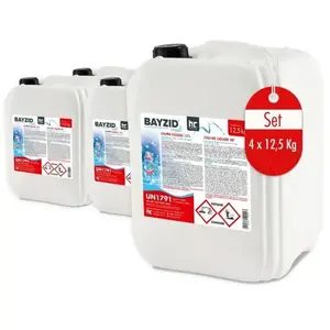 Chlore liquide 48° 4 x 12,5 kg (40 L) pas cher
