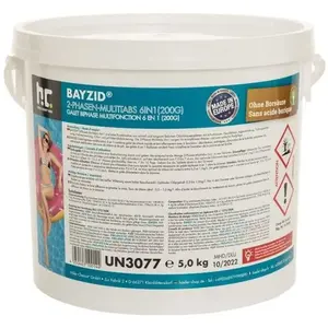 Galets de chlore biphase 6en1 (200g) 1x5kgVendu parcdiscount