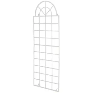 Treillage VIVA fixation murale en fer - CLP - 180 x 70 cm - blanc pas cher