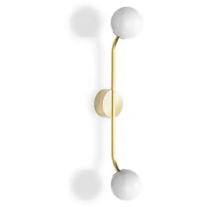 Muurlamp - PEP TWO, mat goud.