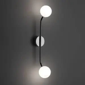 Muurlamp - PEP TWO, mat zwart.