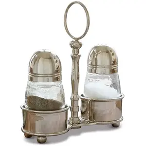 LOBERON Peper- en zoutstel Beaune zilverkleurig pas cher