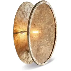 LOBERON Wandlamp Crix antiekgoudkleurigVendu parbol