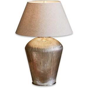 LOBERON Tafellamp Caulières crème/antiekzilver pas cher