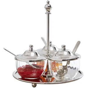 LOBERON Menageset Julius zilverkleurig pas cher