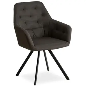 Non communiqué Chaise Salle à Manger Anthracite Design Moderne