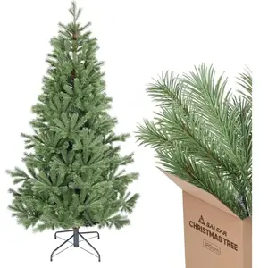 SALCAR Sapin de Noël Artificiel 180 cm avec Pied   1252 Branches (806 PE + 446 PVC) Environ 65 % PE Aspect Naturel et Dense pas cher