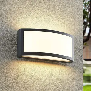 LINDBY LED Applique Exterieur 'Jakari' en aluminium pas cher