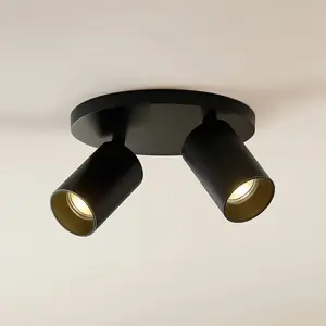 Arcchio - buitenspot - 2lichts - Aluminium - H: 12.2 cm - GU10 - zwart pas cher