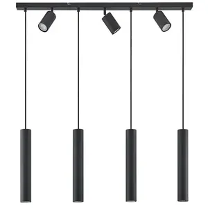 Lindby - Suspension à intensité variable 'Sanad' en métal pour salon & salle à manger pas cher