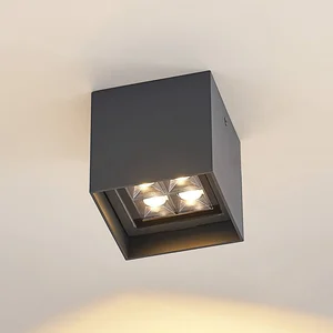Lindby Led Plafonnier extérieur 'Eveta' en aluminium pas cher