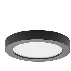 PRIOS - LED plafondlamp - CCT - 1licht - Polycarbonaat, aluminium - H:... pas cher
