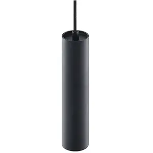 PRIOS - hanglamp - 1licht - IJzer, aluminium - H: 25 cm - GU10 - zandzwart pas cher