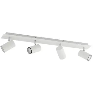 Lindby - buitenspot - 4lichts - Staal, aluminium - H: 16.5 cm - GU10 - wit zand pas cher