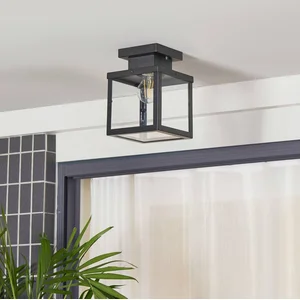 Lindby - Plafonnier à intensité variable 'Mandus' en inox pas cher