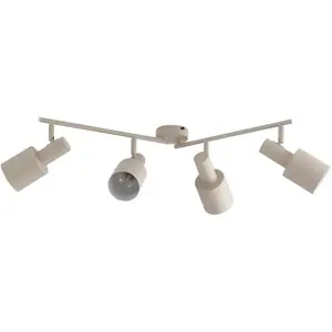 Lindby - buitenspot - 4lichts - IJzer - H: 25 cm - E27 - beige pas cher
