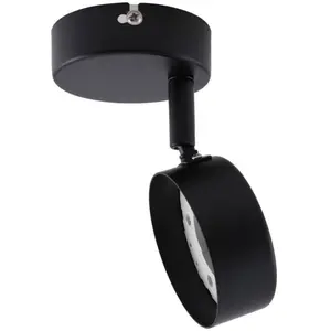 Lindby - buitenspot - 1licht - IJzer, kunststof, glas - H: 14 cm - GX53 - zwart mat pas cher
