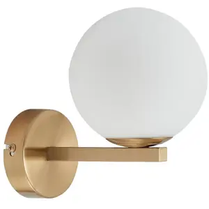 LUCANDE Applique Murale à intensité variable 'Bidolo' en métal pour salle de bain pas cher