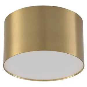 Lindby - LED plafondlamp - 1licht - Aluminium - H: 6.5 cm - goud - Inc...Vendu parbol
