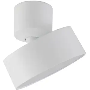 Lindby - LED plafondlamp - 1licht - Aluminium - H: 12.5 cm - wit - Inclusief lichtbron pas cher