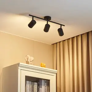 Lindby - buitenspot - 3lichts - ijzer, metaal - H: 15.5 cm - GU10 - zandzwart pas cher