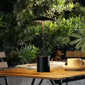 Lindby - Terraslampen- met dimmer - 1licht - Aluminium, metaal - H: 33...Vendu parbol