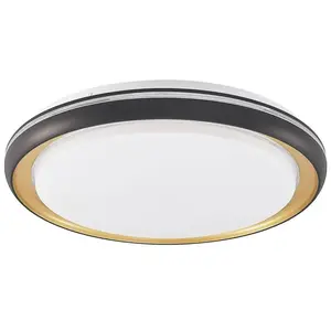 LINDBY LED Plafonnier à intensité variable 'Melchioris' pour salon & salle à manger pas cher