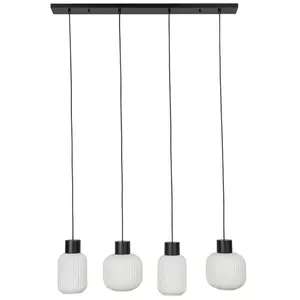 LUCANDE Suspension en verre à intensité variable 'Lomeris' en verre pour salon & salle à manger pas cher