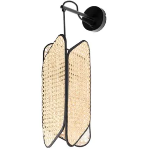 Lucande - Applique à intensité variable 'Bassiola' en bois pour salon & salle à manger pas cher