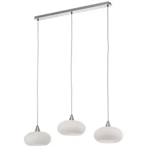 LUCANDE Suspension à intensité variable 'Sharvil' en verre pour salon & salle à manger pas cher