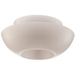Lucande - plafondlamp design - 1licht - Staal - H: 22 cm - E27 - wit pas cher