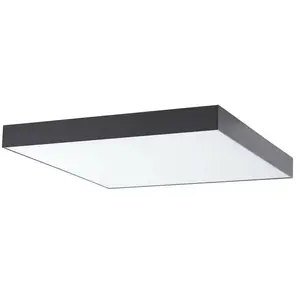 Lucande - led Plafonnier à intensité variable 'Leicy' en métal pour salon & salle à manger pas cher