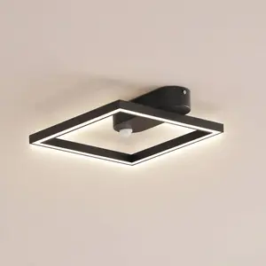Lindby - Plafondlamp met sensor - 1licht - Aluminium, kunststof, ijzer... pas cher
