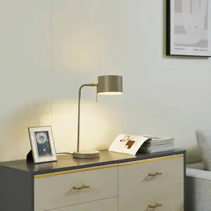 LINDBY Lampe à poser 'Kaida' en métal pour salon & salle à manger pas cher