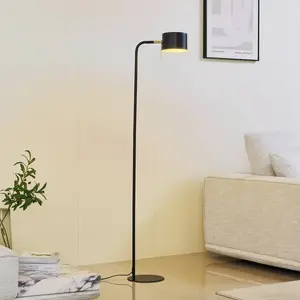 LINDBY Lampadaire 'Kaida' en métal pour salon & salle à manger