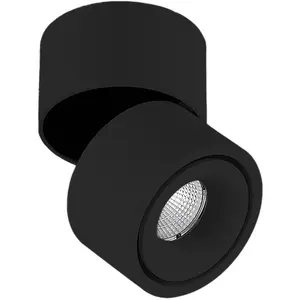 Arcchio - LED plafondlamp - 1licht - Aluminium - H: 12.8 cm - zwart - ... pas cher