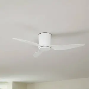 LINDBY Ventilateur de plafond 'Aulo' en métal pour salon & salle à manger pas cher