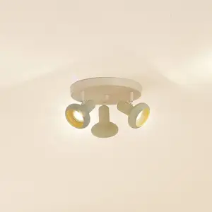 Lindby - buitenspot - 3lichts - IJzer - H: 15 cm - GU10 - beige, licht...Vendu parbol