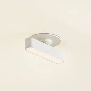 Lindby - led Spot encastrable à intensité variable 'Eldrin' en métal pour salon & salle à manger pas cher