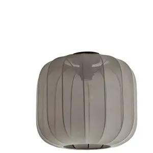 Lindby - plafondlamp - 1licht - Stof - H: 32 cm - E27 - grijs pas cher