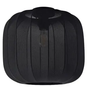 Lindby - plafondlamp - 1licht - Stof - H: 32 cm - E27 - zwartVendu parbol