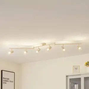 LINDBY Plafonnier à intensité variable 'Piena' en métal pour salon & salle à manger pas cher